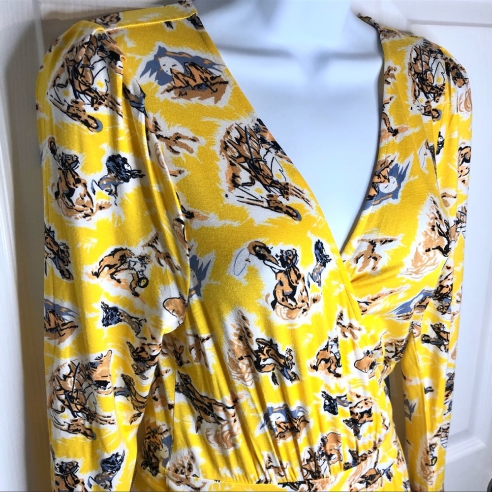 ModCloth Yellow Floral Midi Dress - Picture 5 of 7